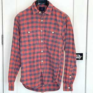 J. Crew Men's Flannel Button Down Long Sleeve Shirt